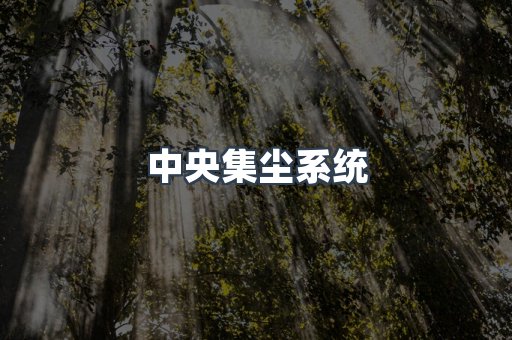 中央集尘系统
